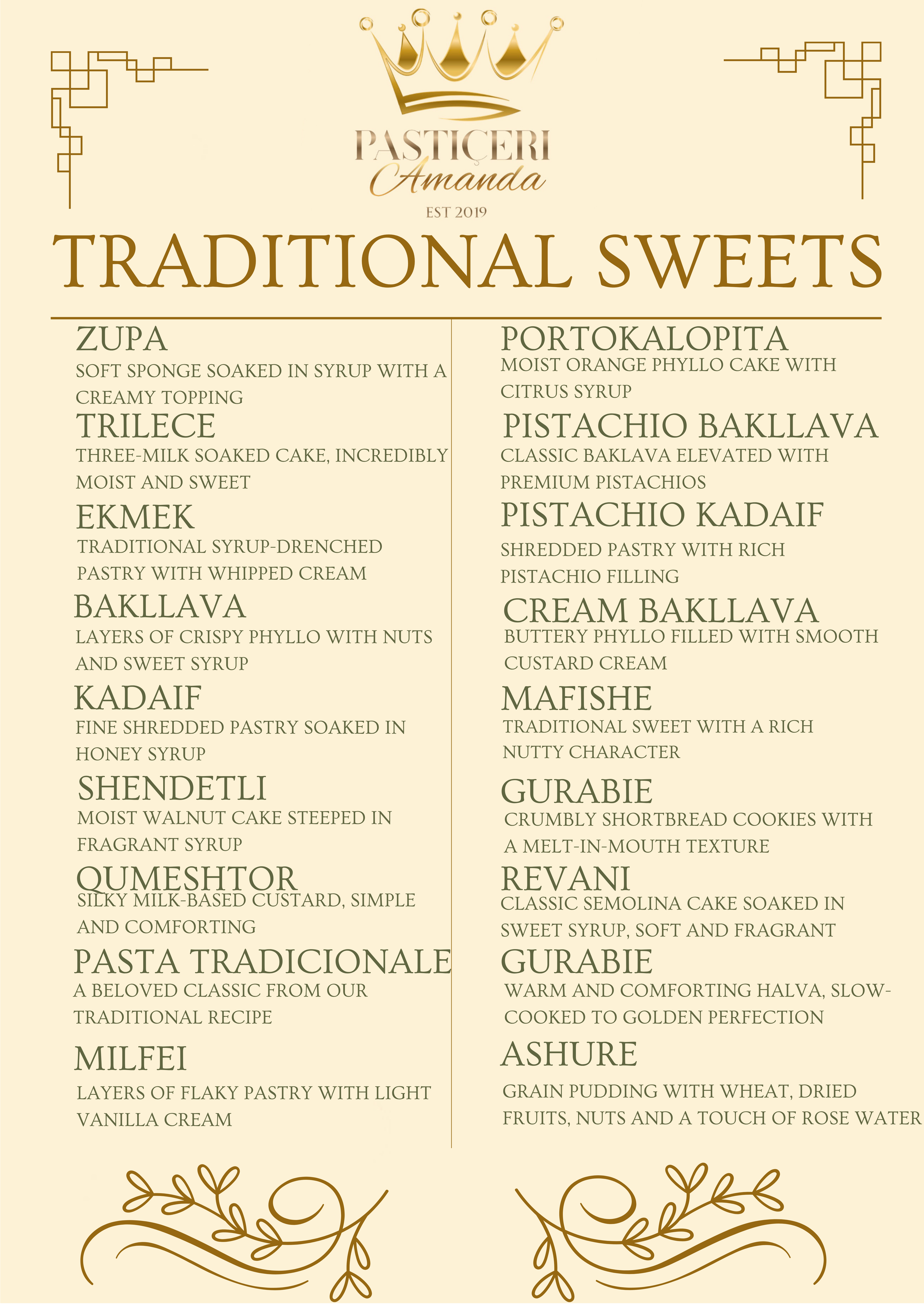 Traditional Sweets